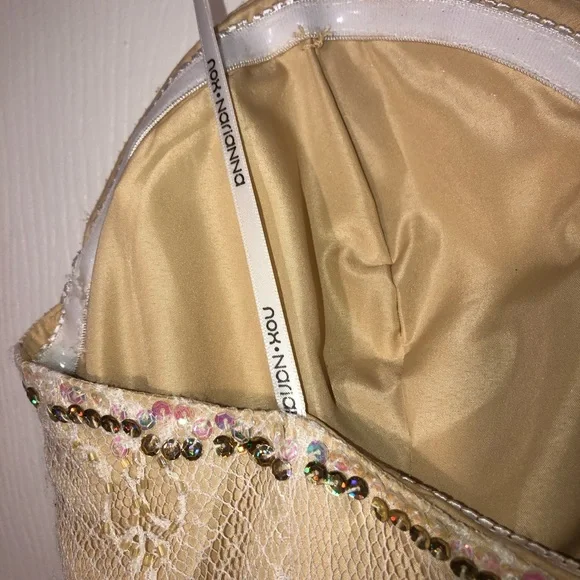 NOX NARIANNA MERMAID STAPLESS GOLD BEAUTIFUL CRAFTED SIZE SMALL 55” L W.16” $ 60 - Picture 9 of 12